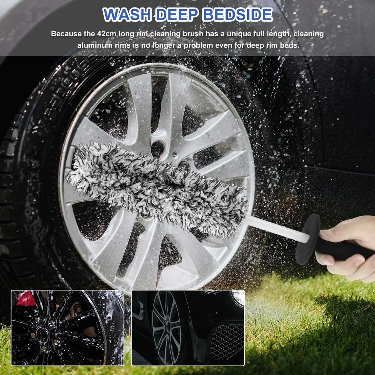 Soft-Bristle Wheel & Barrel Brush