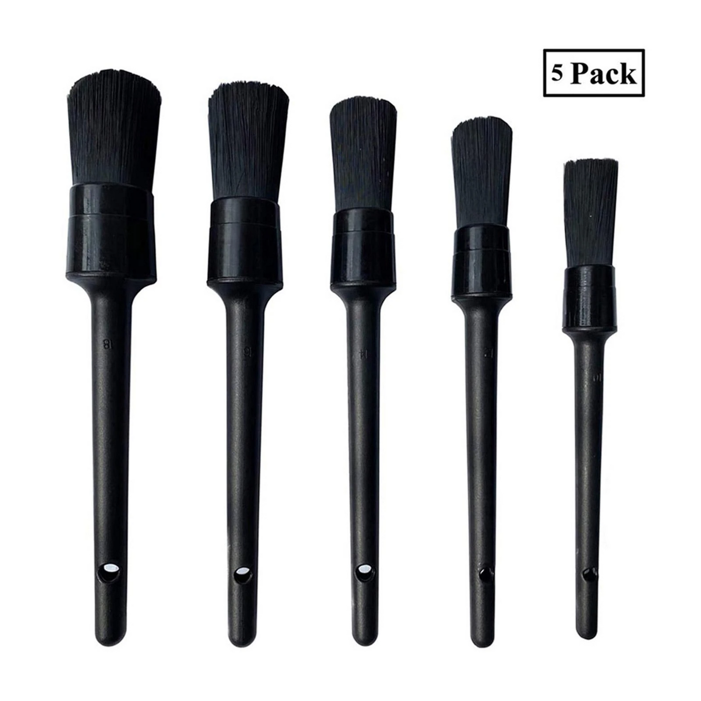 5-Piece Boar Hair Detail Brush Set