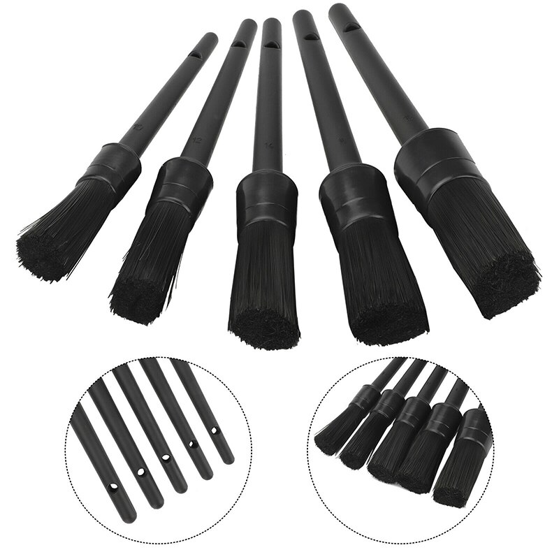 5-Piece Boar Hair Detail Brush Set
