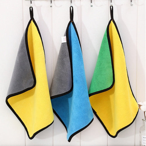 Dual-Side Wash Towels — Scratch-Free Microfiber
