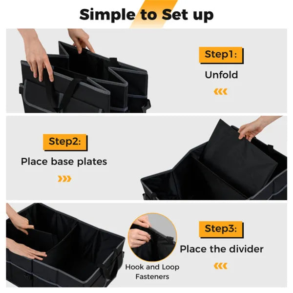 Trunk Cargo Locker — 13 Gal, 3 Compartments