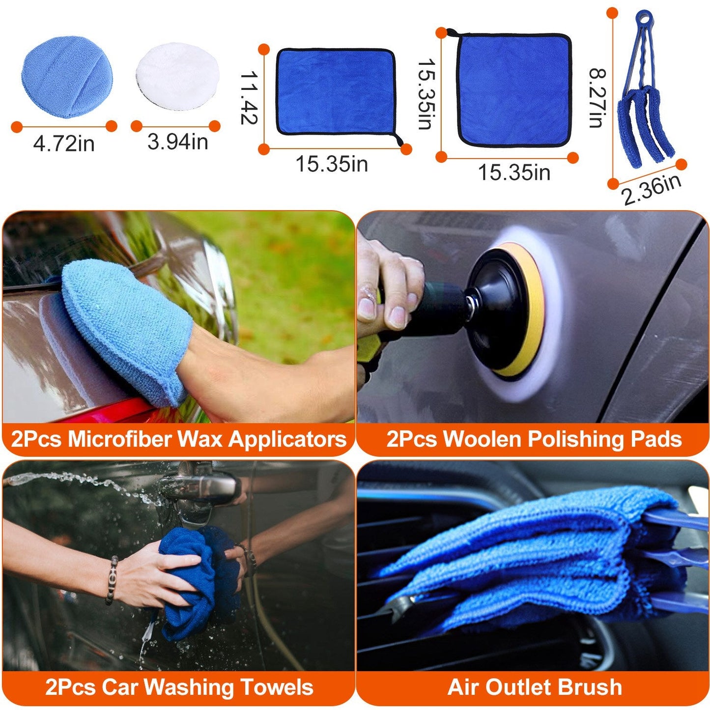 26-Piece Detailing Brush Kit — Interior + Wheels