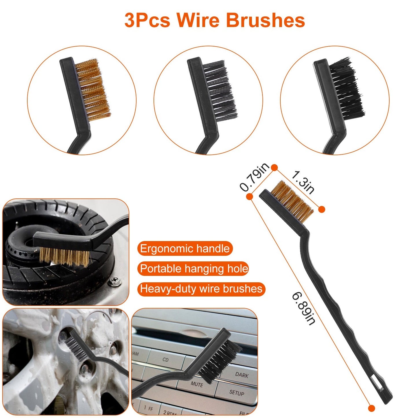 26-Piece Detailing Brush Kit — Interior + Wheels