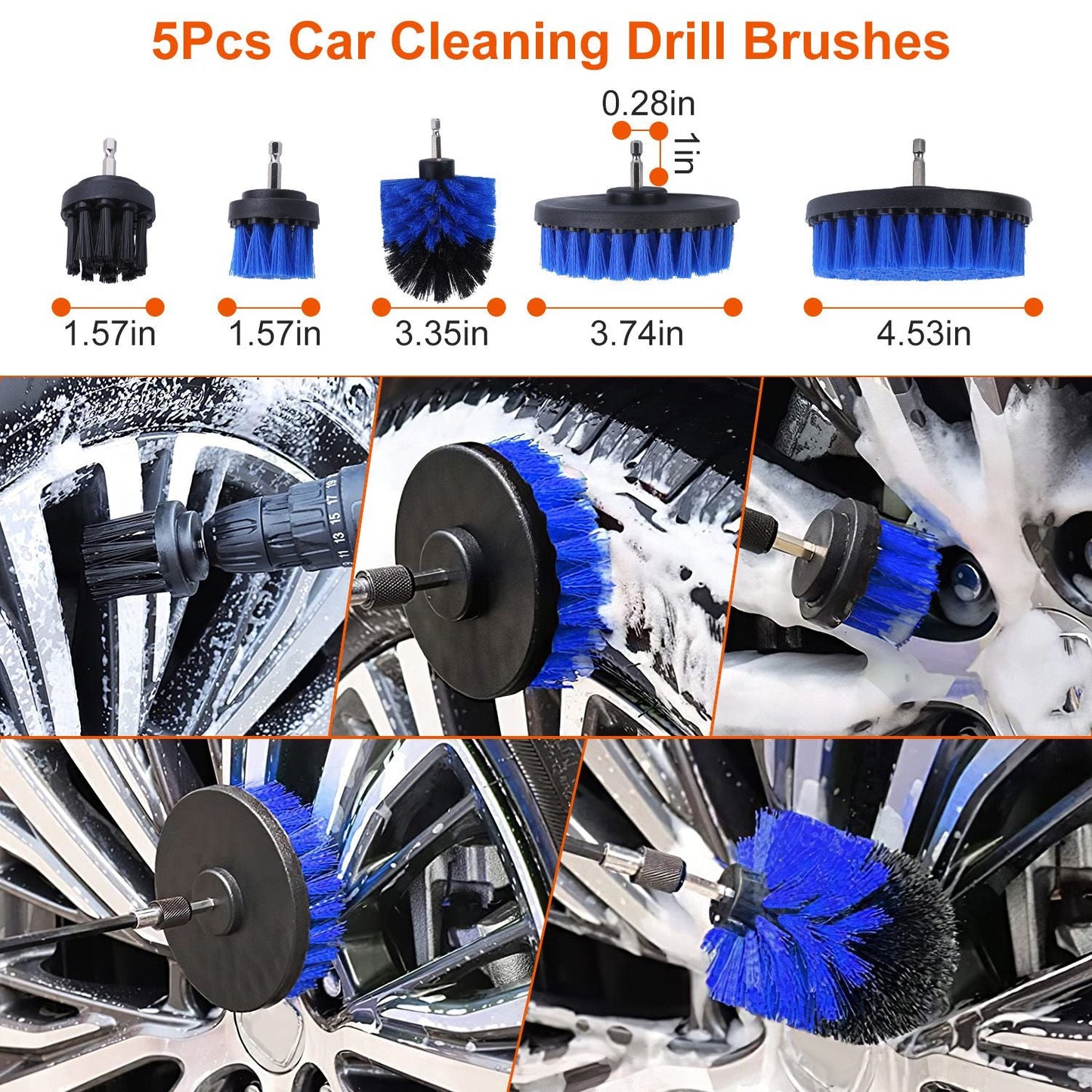 26-Piece Detailing Brush Kit — Interior + Wheels